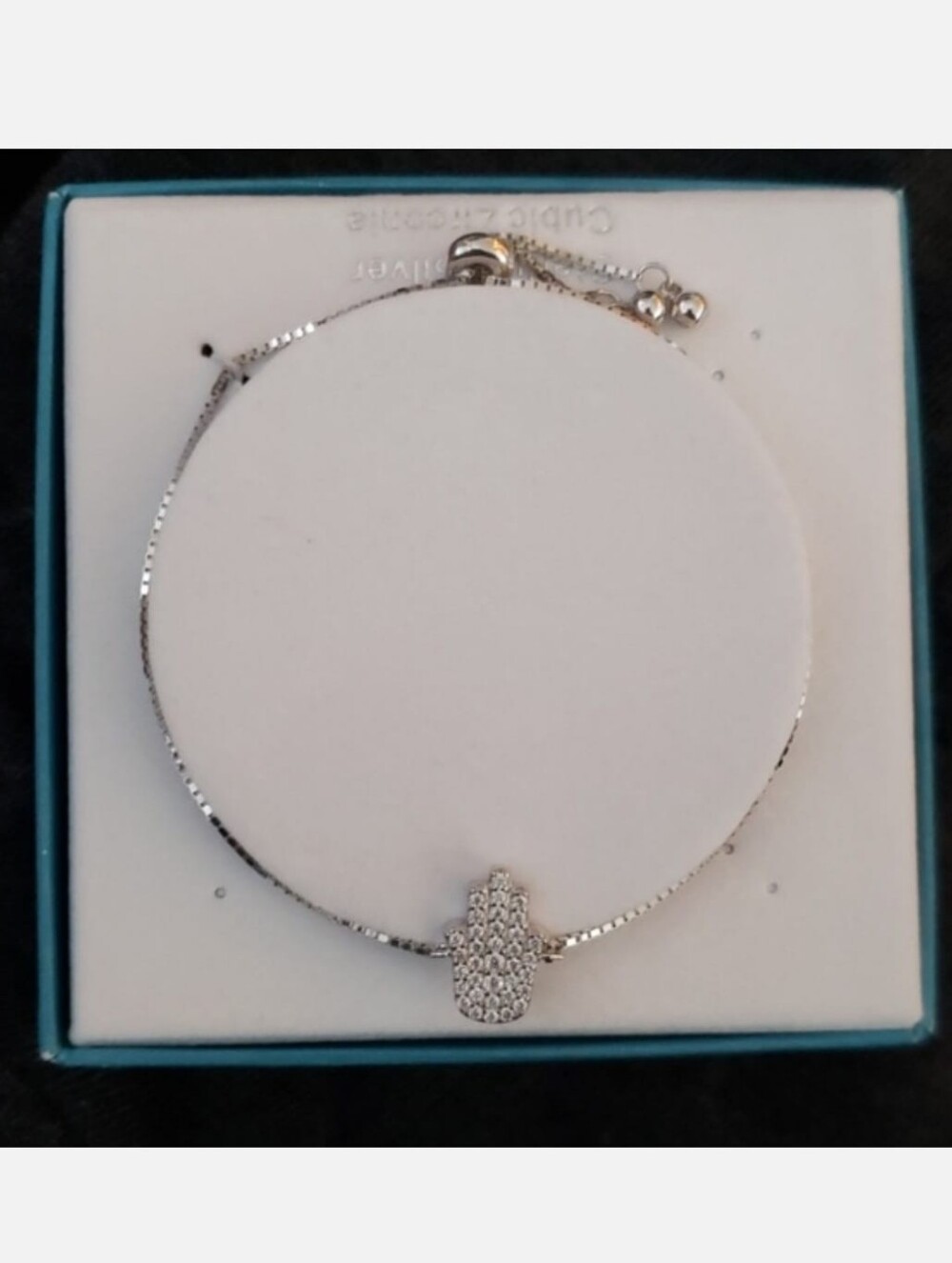Simply Silver Simply Brilliant Adjustable Bracelet